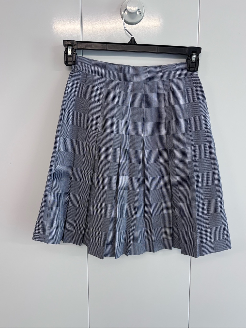 Parker Skirt School Uniform Blue White Plaid Pleated Size 26MPrivate School Girl